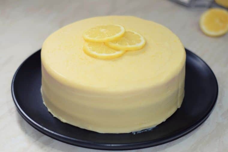 Lemon White Chocolate Cake whole