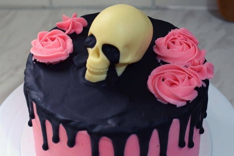 Gluten-Free Tequila Rose Skull Cake