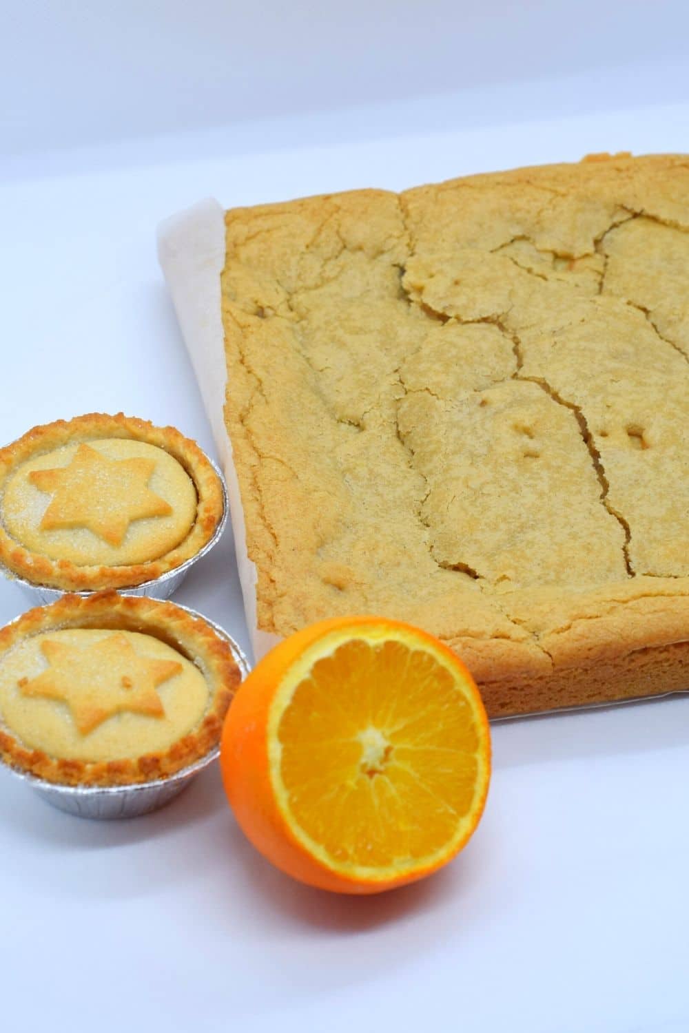 Mince Pie Orange Blondies Recipe - stuffed blondies