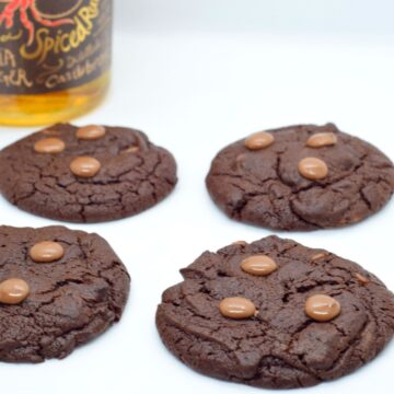 Spiced Orange Rum Brownie Cookies