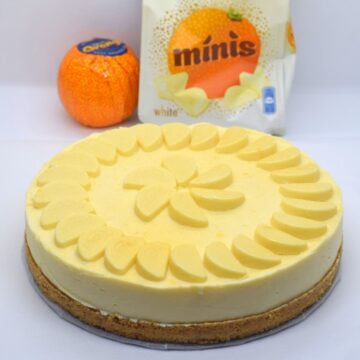 White chocolate orange no bake cheesecake