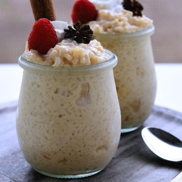 best warm gluten free Mexican rice pudding
