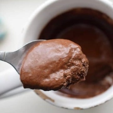 best warm 3-ingredient keto chocolate mug cake
