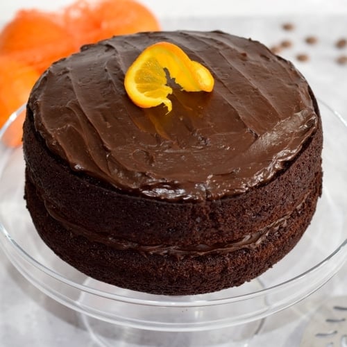 Easy Chocolate Orange Cake Recipe (Eggless Cake)