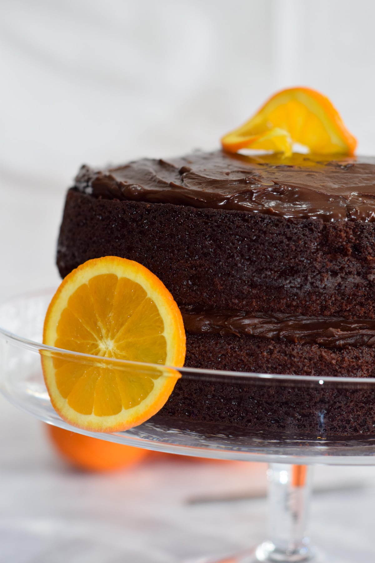 Chocolate orange cake recipe with chocolate orange ganache