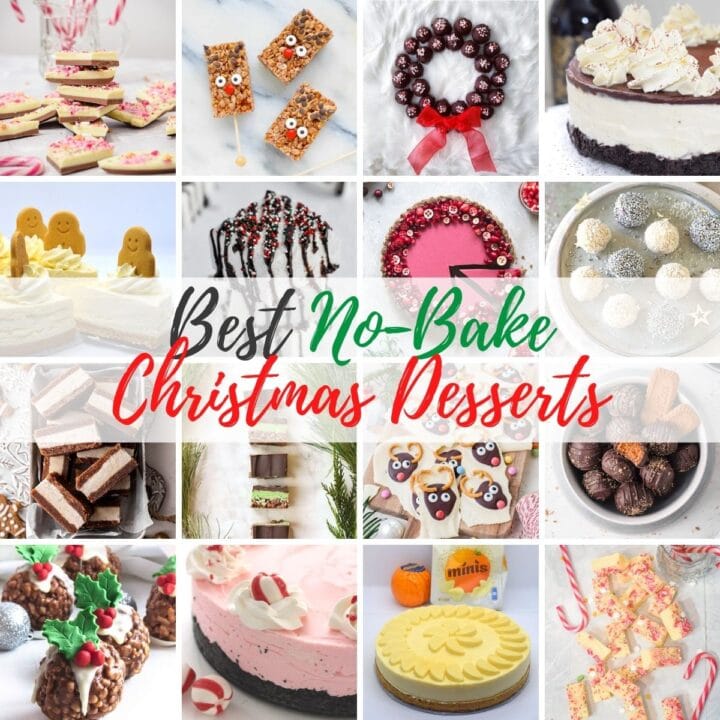 best no bake christmas dessert recipe ideas collage