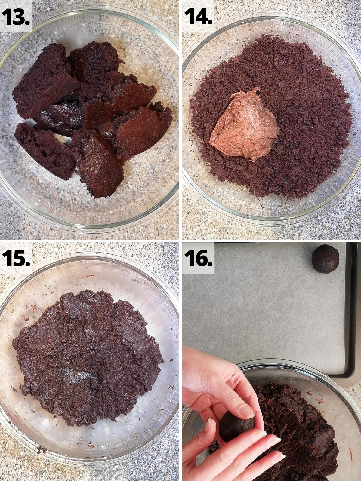 Chocolate cake pops recipe method steps 13 to 16