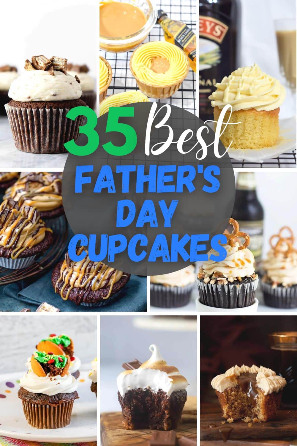a collection of the best fathers day cupcake ideas for dad pinterest pin
