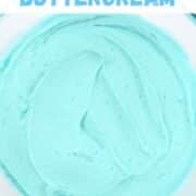 baby blue buttercream recipe.