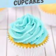 easy blue cupcakes.